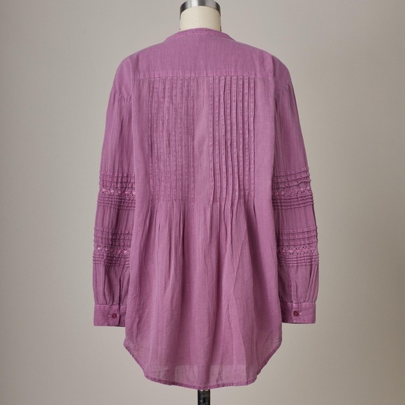 Sundance Renee Relaxed Tunic in Light Dusty Purple (Mauve) Sz. Small - Picture 4 of 11